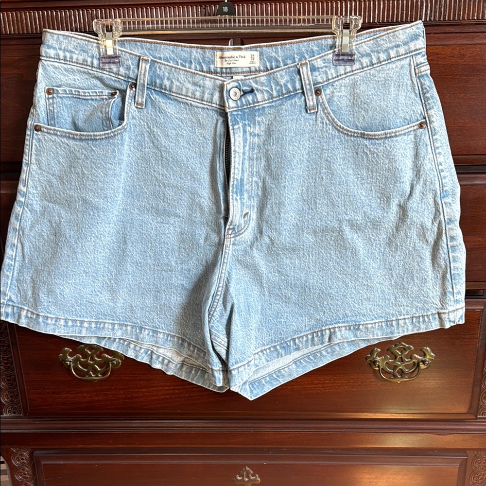 Abercrombie & Fitch Light Blue Jean Shorts